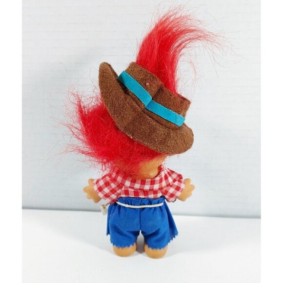 HILLBILLY HOBO  5" Russ Troll Doll Red Hair - Picture 3 of 4